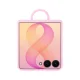 Samsung Silicone Ring Magnet Cover for Galaxy Z Flip 8 with MagSafe Ring, Pink