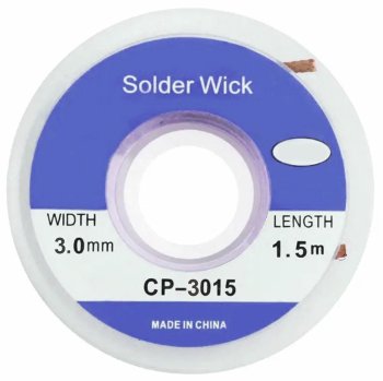 Lodēšanas lente pīta 3mm x1,5m | Soldering tape braided x1.5m