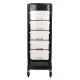 Gabbiano FT65 Hairdressing Trolley, Black/White