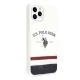 Apple iPhone 11 Pro 5.8\'\' US Polo Tricolor Pattern Collection Case Cover (USHCN58PCSTRB), White
