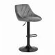 ModernHome Swivel Bar Stool with Adjustable Height, Grey Velvet