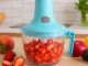 Manual Kitchen Food Chopper and Mixer 2in1, 700 ml, Blue