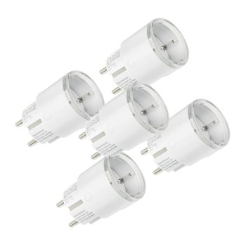 Shelly Plug S MTR Gen3 Smart Outlet 5-Pack Matter & HomeKit 12A 2500W
