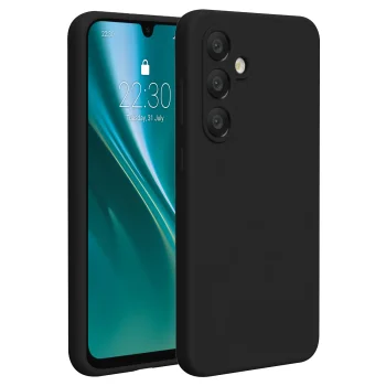 Etteri Silicone Case for Samsung Galaxy A56 5G, Black
