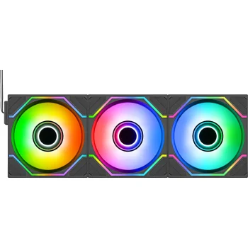 Thermaltake SWAFAN INFINITY EX12 ARGB Sync 3Pack PC Fans, Black
