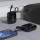 Dudao K32 Power Bank 10000mAh 22.5W with Built-in USB-C & Lightning Cables, Black
