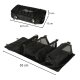 Foldable Travel Toiletry Bag 4-in-1, Black