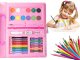 Children’s art set in carry case, 68 pieces, pink