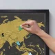 Poster with World Travel Map, Gift Scratch 82 x 59 cm
