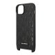 Apple iPhone 14 Plus 6.7\'\' Karl Lagerfeld Monogram Plaque Logo Strap Case Cover (KLHCP14MSTMK), Black