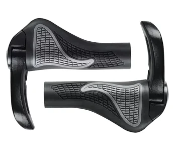 Anatomic Bicycle Handlebar Grips with Horns RW23, Black
