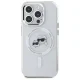 Karl Lagerfeld IML Metal Karl&Choupette Head MagSafe Case for iPhone 15 Pro, White