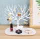 jewelry tree stand with deer antlers white