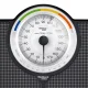 Eldom Webber Mechanical Bathroom Scale with BMI Function, 180kg, Black
