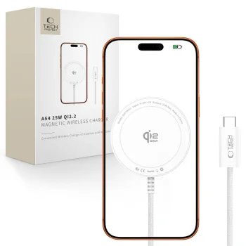 Tech-Protect A54 MagSafe 25W Wireless Charger, White
