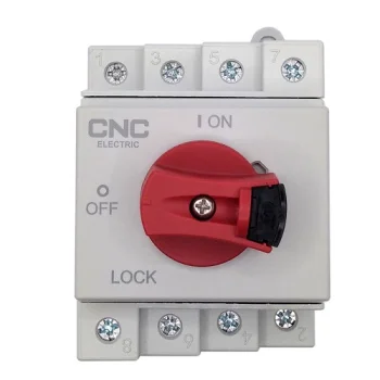 DC Isolator Switch 4P, 32A, 1000V DC, DIN Rail