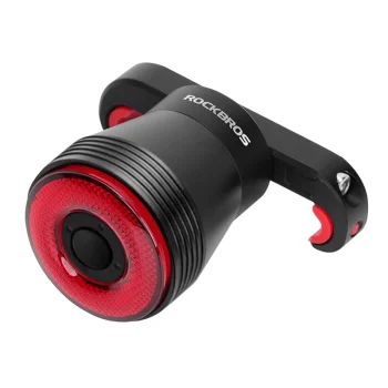 Rockbros Q5 Rear Bike Light with Intelligent Stop System, Black