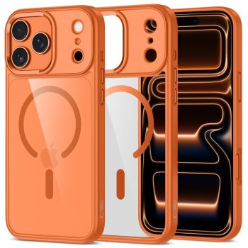 Tech-Protect MagMat MagSafe Phone Case Cover iPhone 17 Pro Max - Transparent Orange