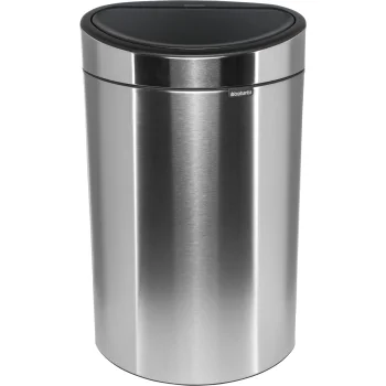 Brabantia Touch Bin New Recycle recycling waste bin, 2 compartments, matt steel