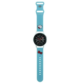 Hello Kitty Silicone Kitty Head Universal Smartwatch Strap 22mm, Blue