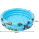 Kruzzel Inflatable Kids Pool, 80x30 cm, Blue/Multicolor