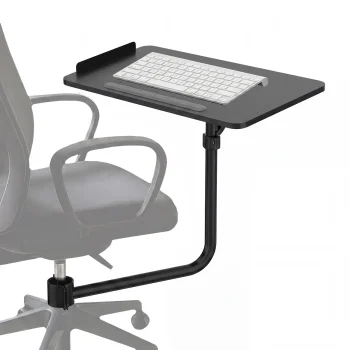 Maclean MC-139 Office Chair Keyboard Tray, 66x33cm, Black