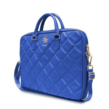 Guess Laptop Bag 16" Quilted 4G, Blue