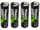 AA Li-Ion 1.5V 2200mWh Rechargeable Batteries with USB-C, 4 pcs