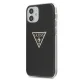 Dėklas Guess GUHCP12SPCUMPTBK telefonui iPhone 12 mini 5.4\" Metallic, juodas