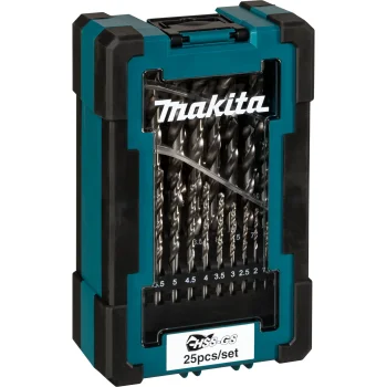 Makita D-78368 HSS-GS Metal Drill Bit Set, 1–13 mm, 25 Pcs