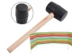 Rubber Mallet with Wooden Handle, 25 cm