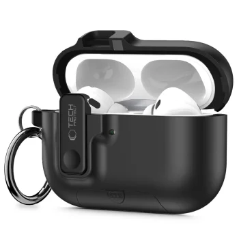 Tech-Protect Slim Hook Case for AirPods Pro 3, Black