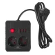Maclean MCE387 B Power Strip, 2 Outlets + 3xUSB, 2500W, 1.5m, Black