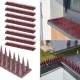 Plastic Bird and Pigeon Repellent Spikes, 8 Modules, 43 cm, Brown