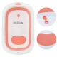 Bakalu NICEkids Foldable Baby Bathtub, Silicone, Pink