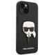 Karl Lagerfeld Saffiano Karl\'s Head Patch iPhone 14 Plus Case Black