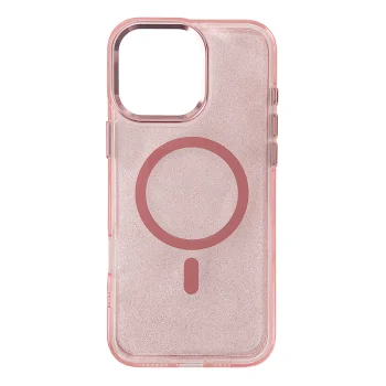 Glitter Case MagSafe for iPhone 16 Pro Max, Pink