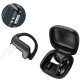 Wireless Bluetooth 5.0 earbuds with 400 mAh charging case power bank, black