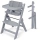 Nukido Timo Wooden High Chair, Adjustable & Foldable for Babies and Toddlers
