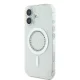 Guess IML Rhinestones MagSafe Case for iPhone 16 Plus 6.7\", White