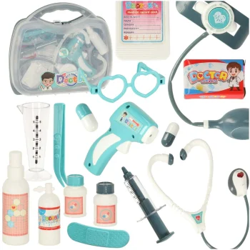 Kids Doctor Set in a Suitcase with Sound and Light KX3061