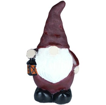 Solar garden LED lamp, gnome figure, 43 cm