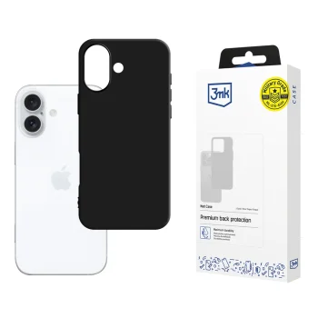 3mk Matt Case for iPhone 16 Plus, Black