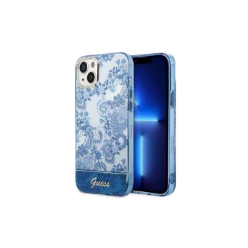 Apple iPhone 14 Pro 6.1'' Guess (GUHCP14LHGPLHB) Hard Cover Case Porcelain Collection