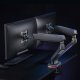 NanoRS RS166 Gaming Dual Monitor Mount, RGB LED, 17-32\", 2x9kg