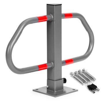 Multistore Folding Parking Barrier with Lock, 50 cm, Reflective
