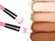 Professional Makeup Brush Set (12 pcs) with Case, Pink