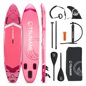 TSUNAMI T10 PRO Inflatable Stand Up Paddle Board 350 cm, Pink