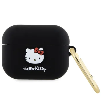 Hello Kitty AirPods Pro Case Silicone 3D Kitty Head, Black