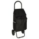 Shopping Trolley on Wheels with Insulated Pocket 95 cm, Black